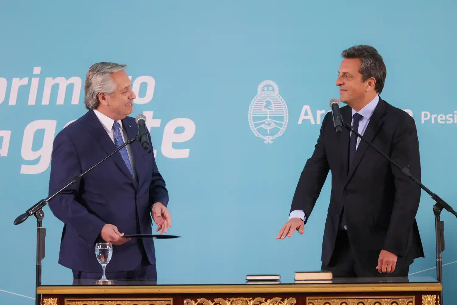 Sergio Massa juró como nuevo Ministro de Economía de la Nación.