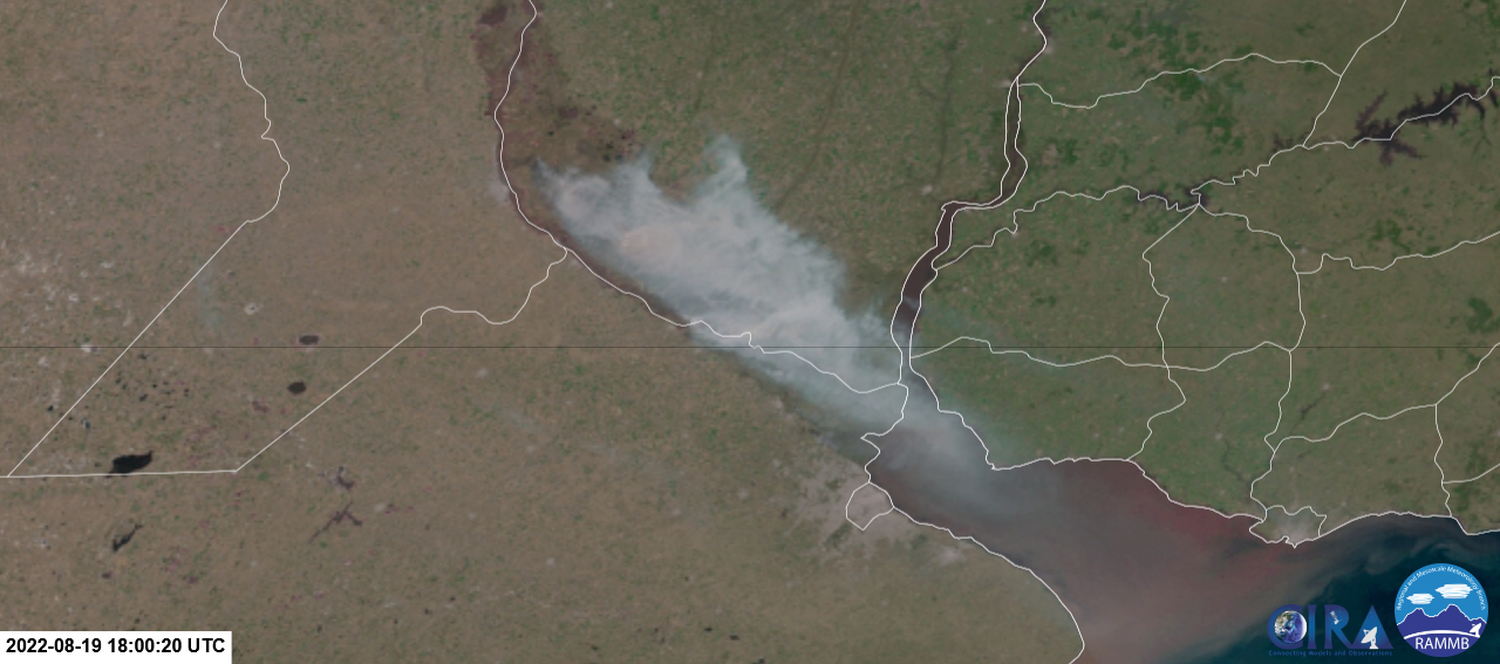 Incendios en el Delta: El humo vuelve al área metropolitana de Buenos Aires y podría permanecer todo el fin de semana