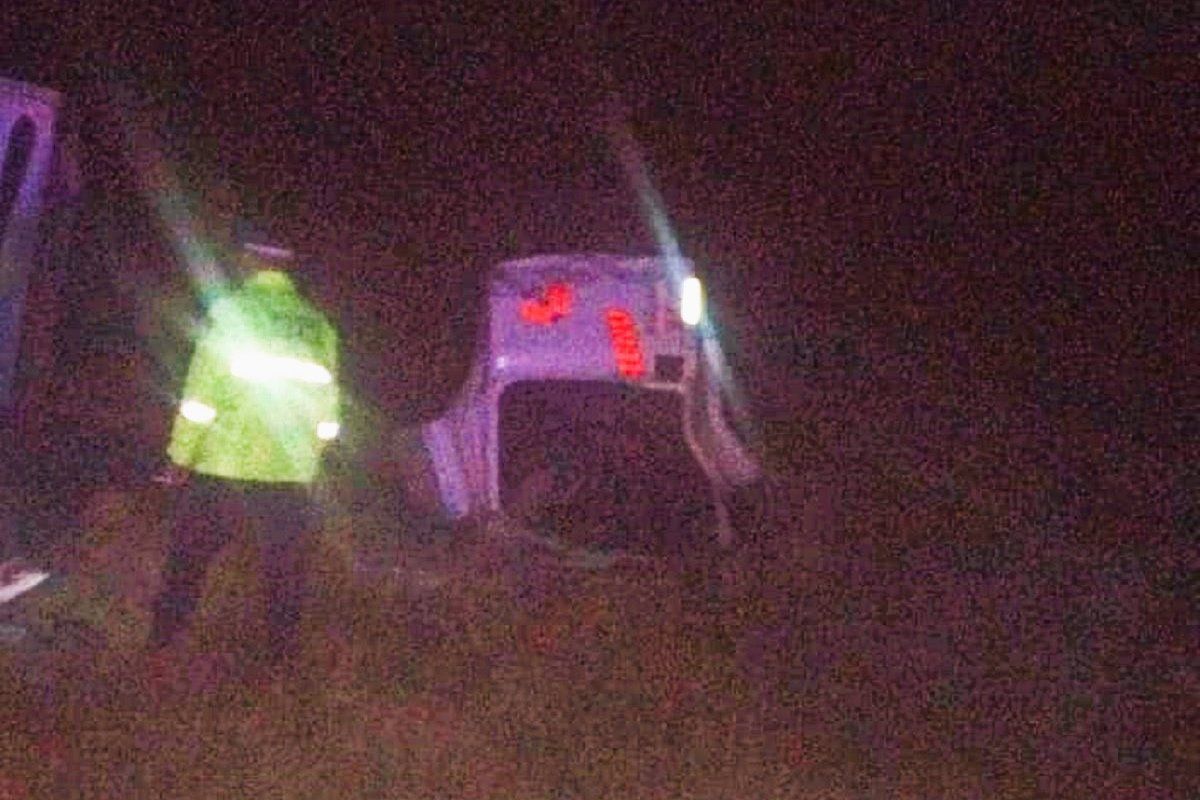 Esta madrugada, dos camiones chocaron en la ruta nacional 14