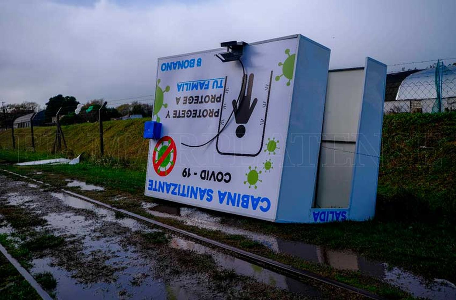 Temporal: se voló la cabina sanitizante del CEMA