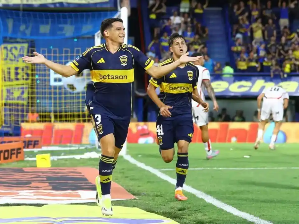 Lautaro Blanco,autor del primer gol xeneize.Foto:DA