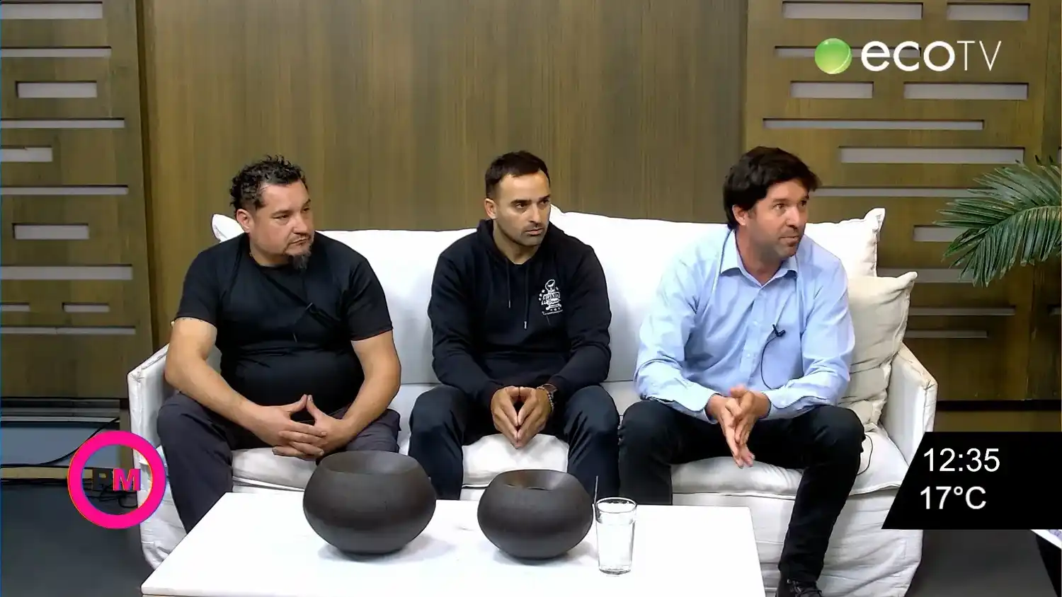 Federico Martínez, Joaquín Álvarez y Adrián Leiva, organizadores del evento.