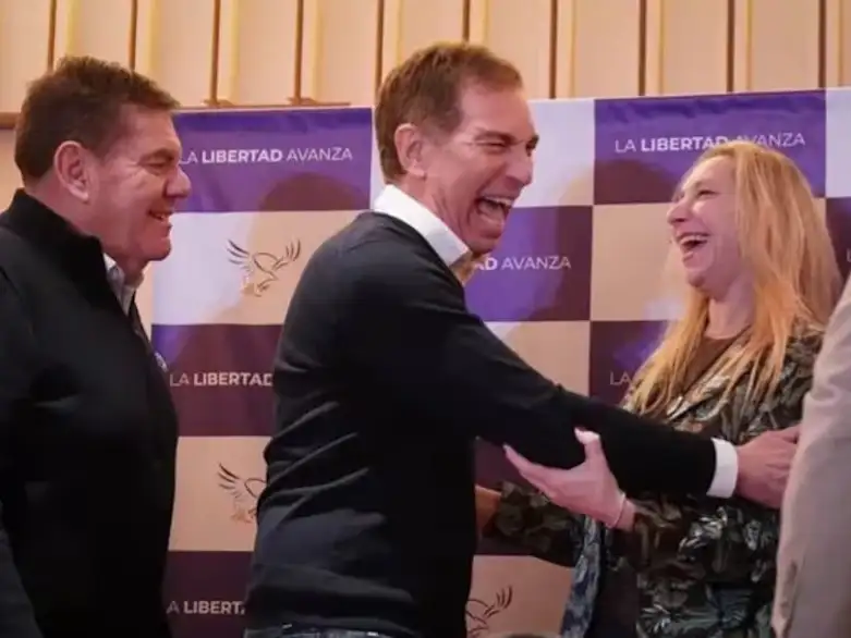 Karina Milei, Diego Santilli y Guillermo Montenegro.