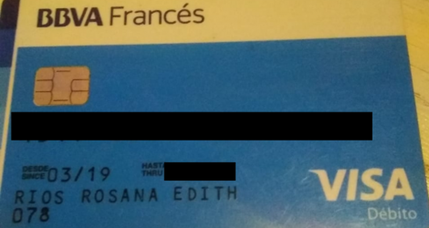 Tarjeta encontrada