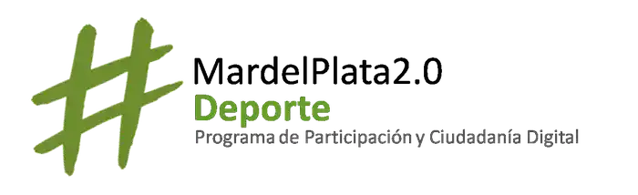 El logo del Programa Mar del Plata 2.0 Deporte. 