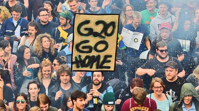 Comienzan las protestas antiglobalización contra el G20