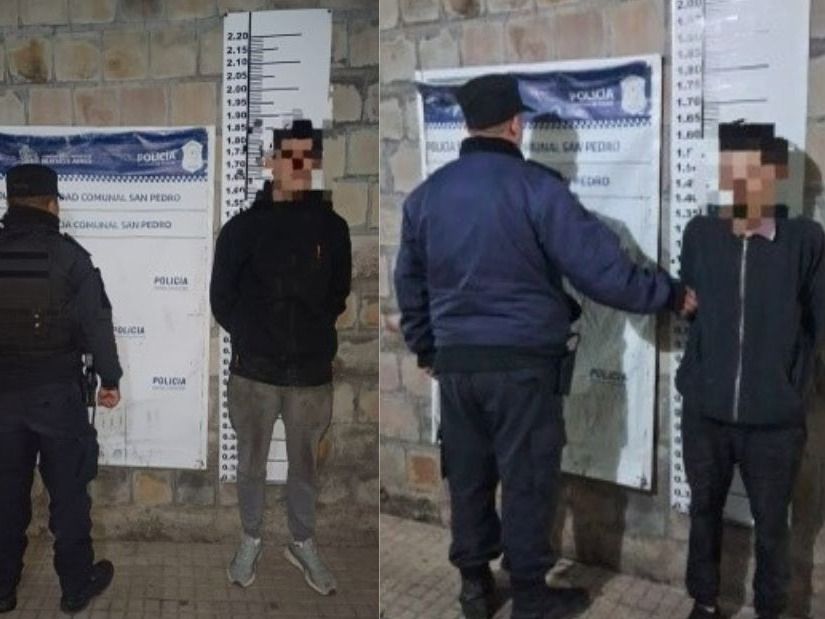 Dos aprehendidos por violencia familiar y desobediencia.