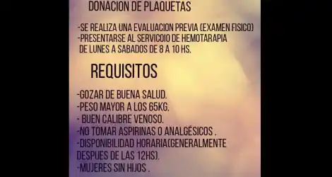 Matías Sosa necesita donantes de plaquetas A+ o AB+