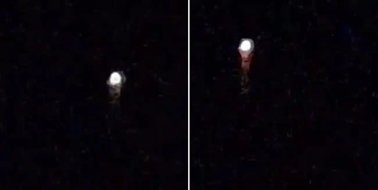 Sorpresa en el cielo: un extraño bólido apareció esta madrugada en Rafaela y la región