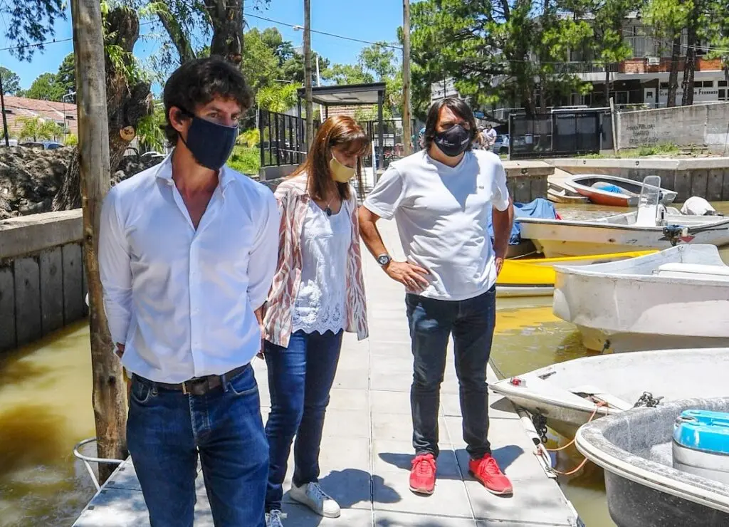 Andreotti visitó la última etapa del nuevo Muelle Público de San Fernando
