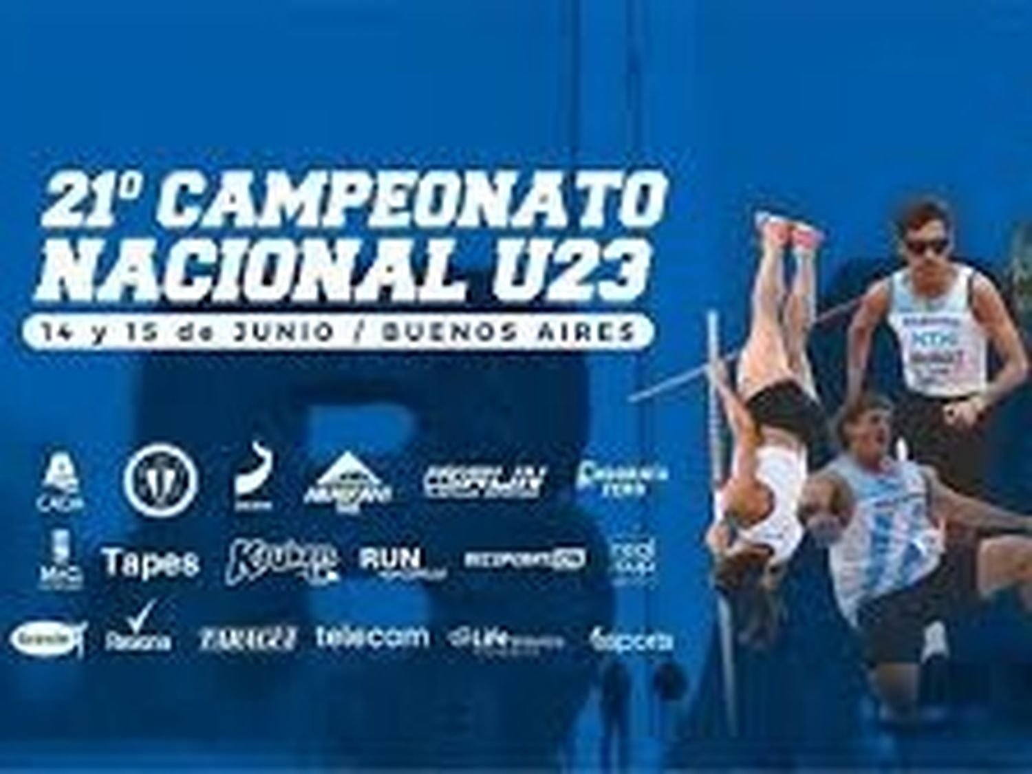 Tres atletas rafaelinos competirán en el Nacional U23 de atletismo en el CENARD