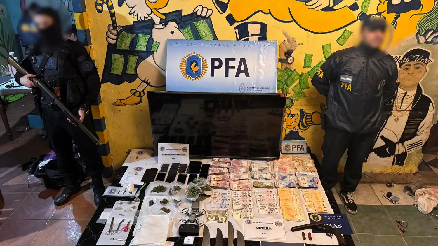 Desbarataron una banda narco en San Lorenzo.