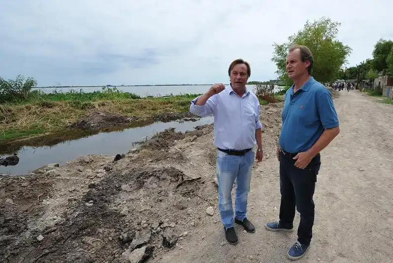 Bordet y Varisco recorrieron las zonas afectadas por la inundación