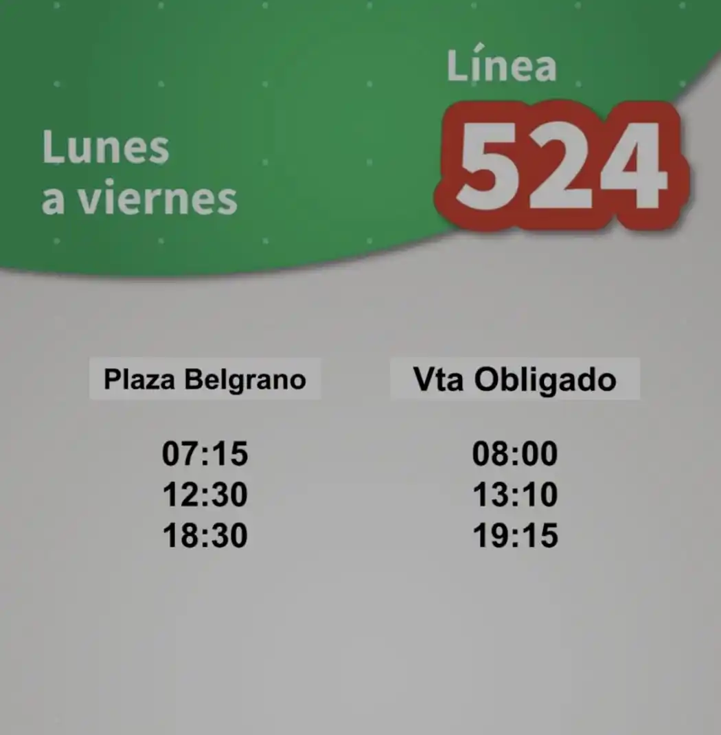 Colectivos a Vuelta de Obligado