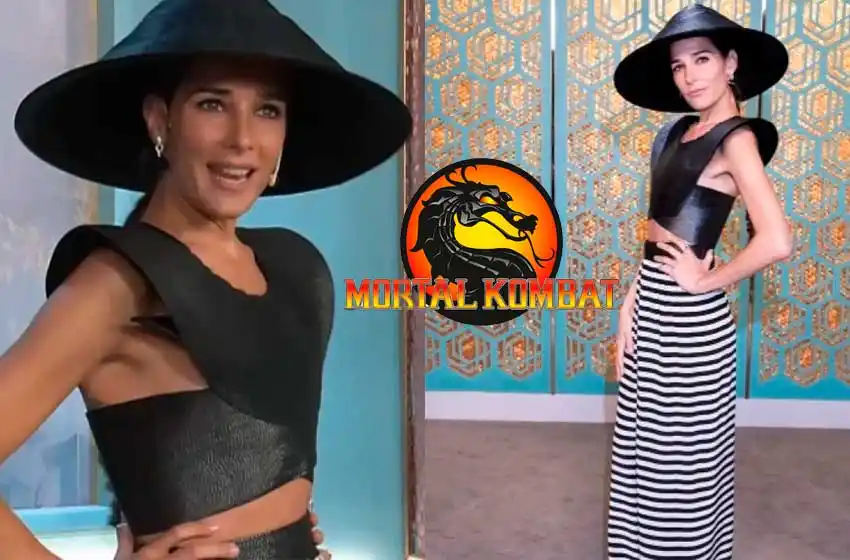 ¿Juanita Viale al Mortal Kombat?: explotaron los memes tras el look que lució la conductora