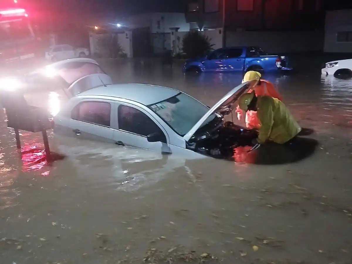 auto inundado