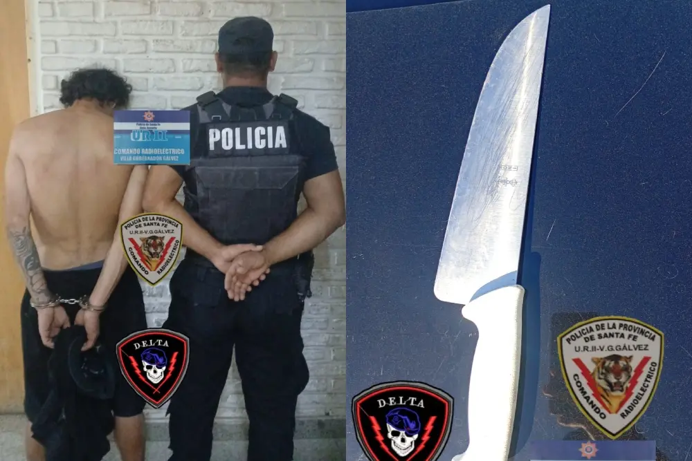 Detenido en Villa Gobernador Gálvez.