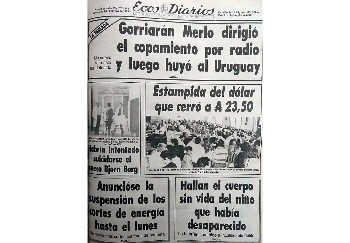 Miércoles 8 de febrero de 1989