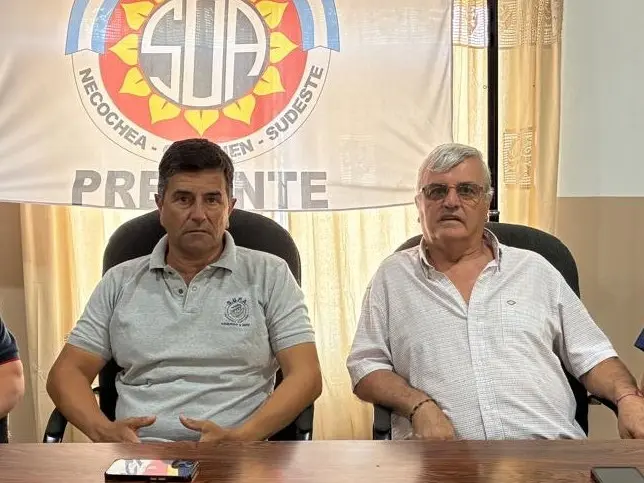 Integrantes de la Mesa Sindical Marítima