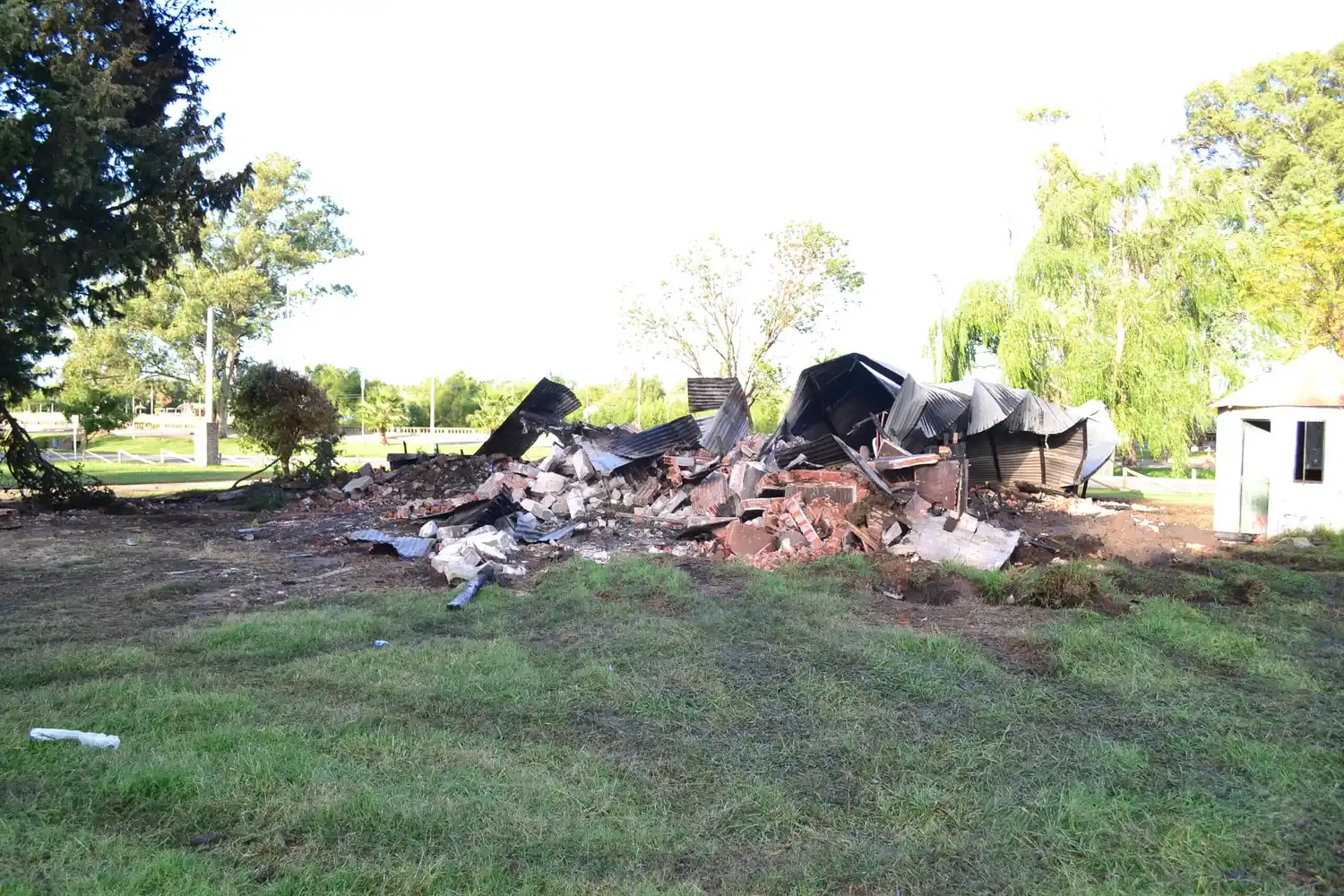 Prácticamente confirmado: el incendio del quincho fue intencional
