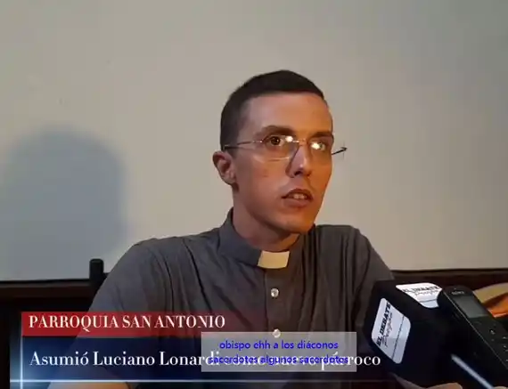 Luciano Lonardi asumió como
nuevo párroco de San Antonio