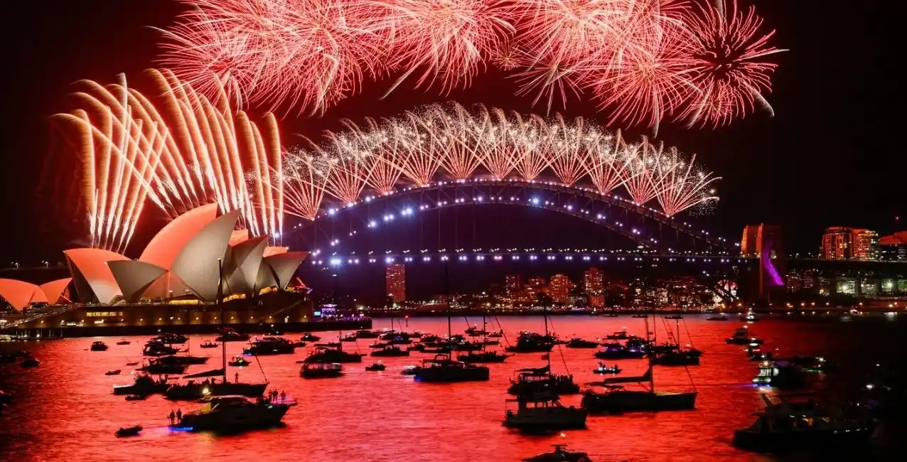 Australia y Nueva Zelanda celebraron la llegada del 2022