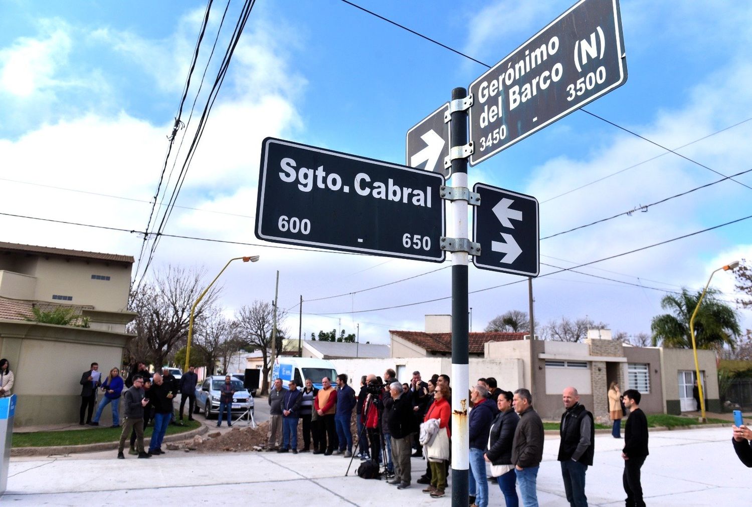 Quedó inaugurada la obra de pavimentación en el sector Cispren