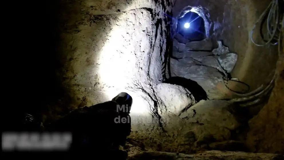 Así es el túnel que construyó la banda internacional que iba a robar un banco en el casco histórico de Uruguay