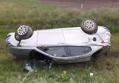 Internaron a un remisero que volcó en el camino a De La Canal