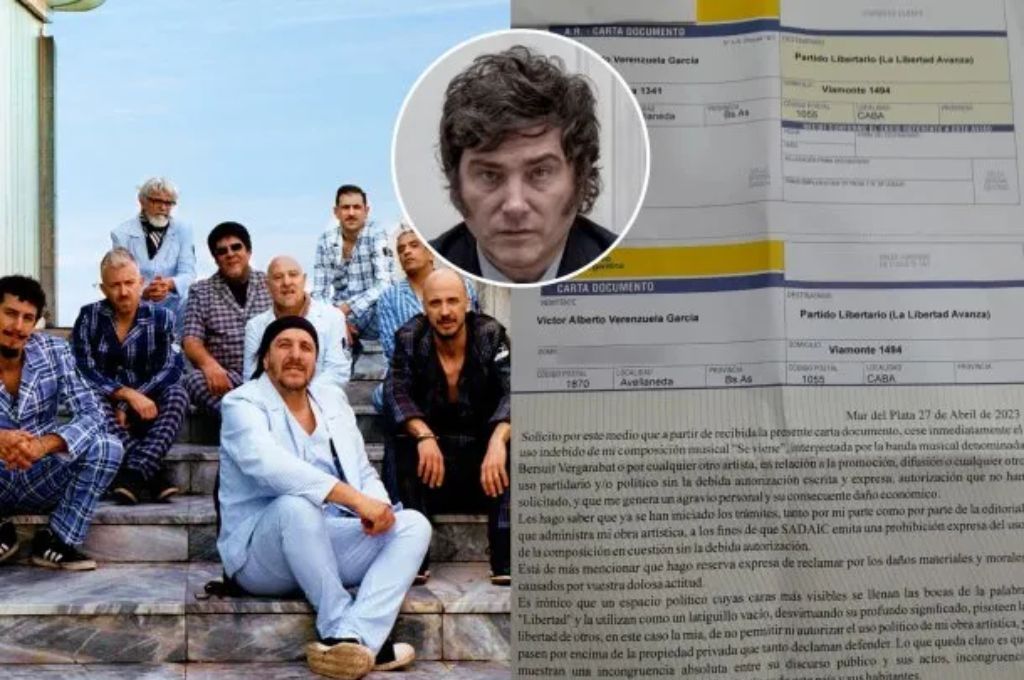 La Bersuit envió una carta documento a Milei por uso no autorizado de su música