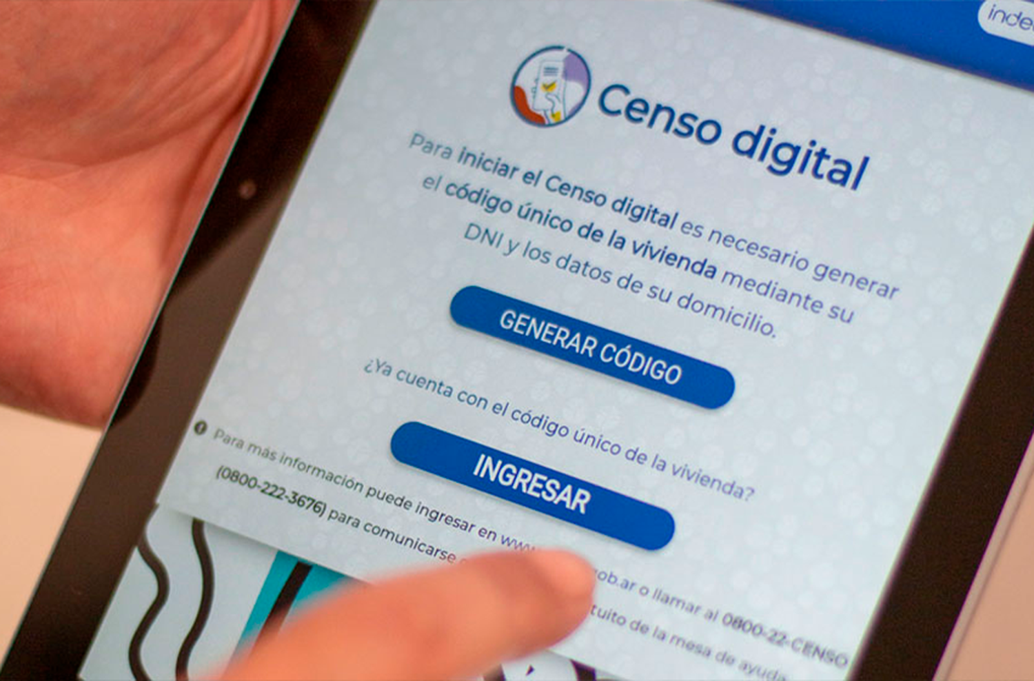 Censo 2022: un 30% de las viviendas del país optó por completar su versión digital