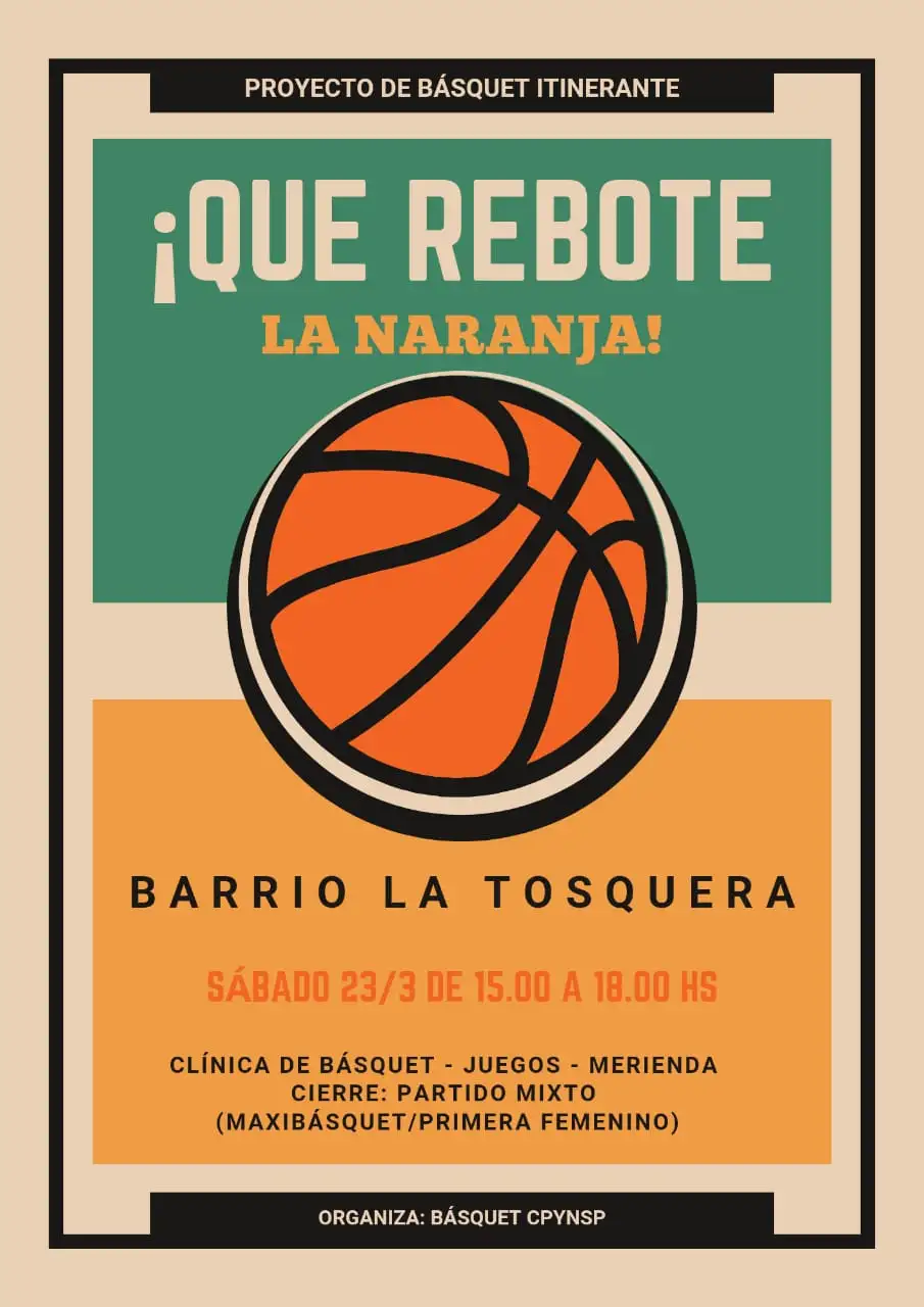Basquet solidario la tosquera pescadores