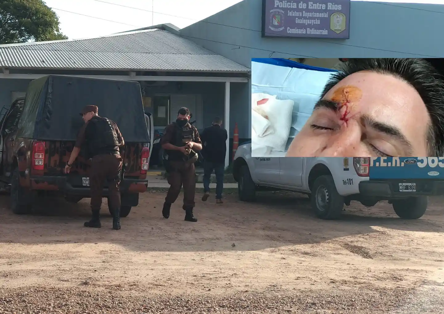 Dictaron prisión preventiva para el acusado de agredir al comisario de Urdinarrain