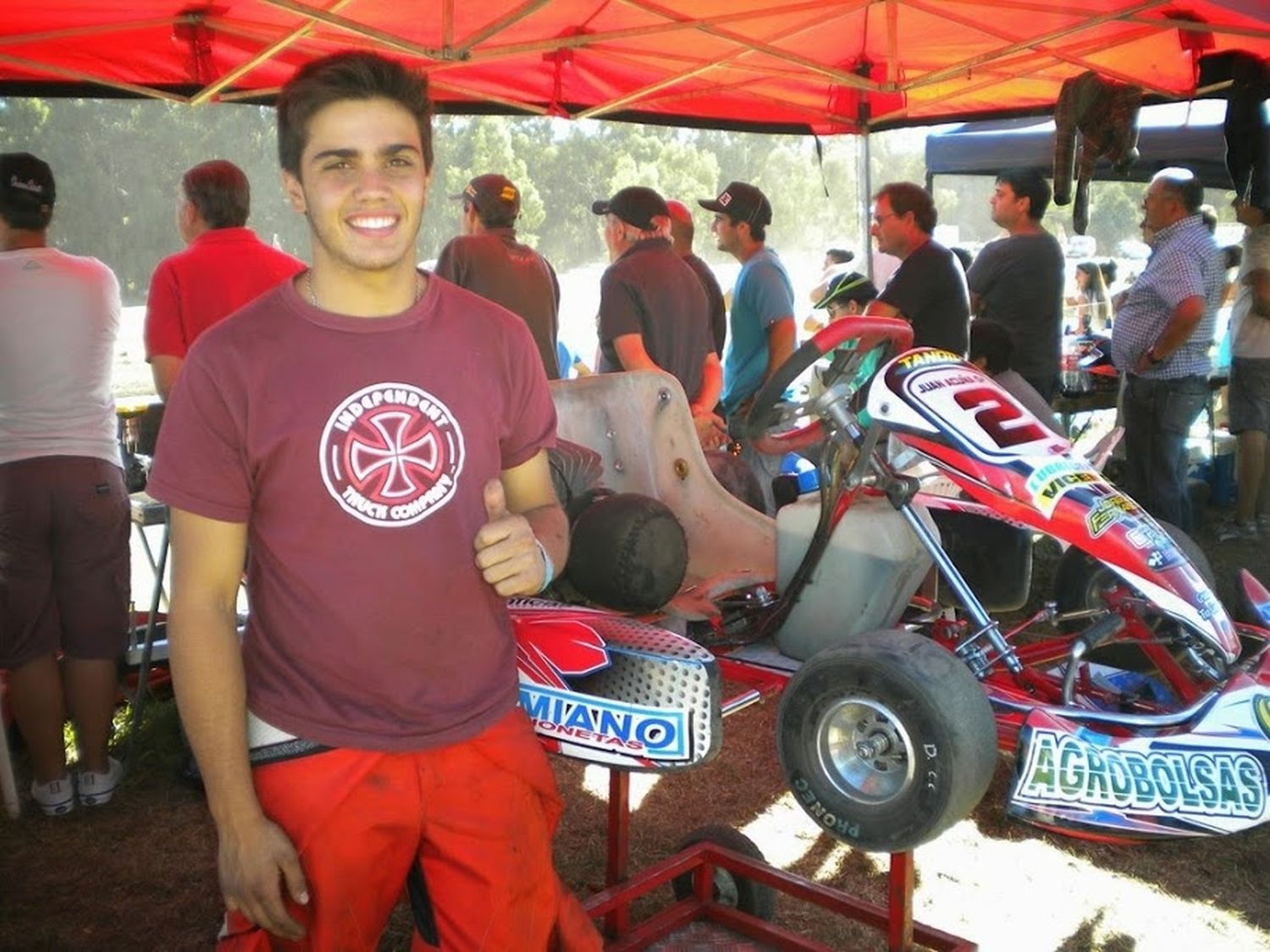 Juan Acuña, en el Minicross del Sudeste