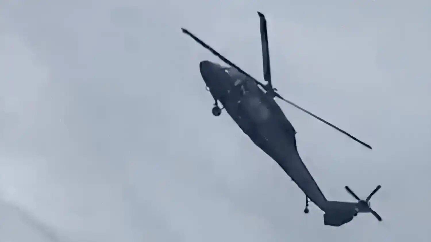 Helicóptero de la Policía de Colombia derribado en Antioquia.