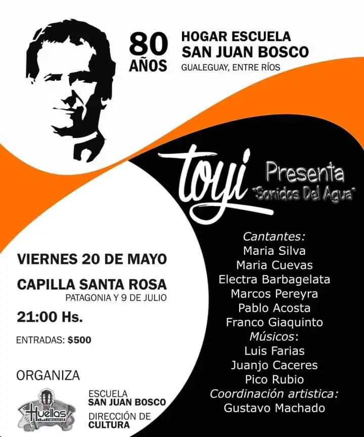 Huellas y el Hogar San Juan Bosco presentan: Toyi “Sonidos del Agua”