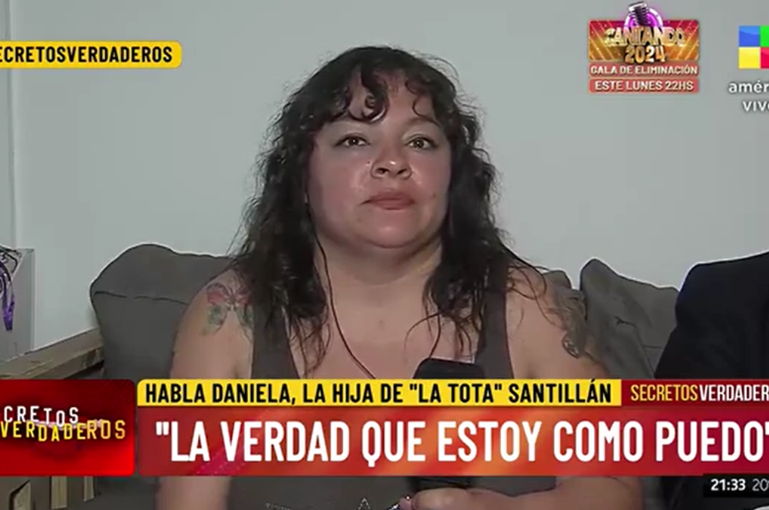 Daniela, hija de la Tota Santillán