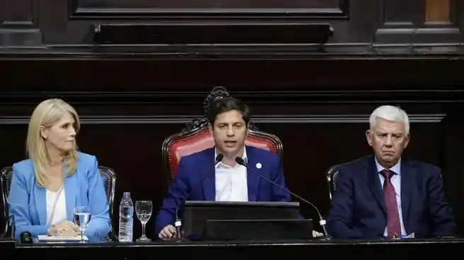 Axel Kicillof en el inicio de sesiones ordinarias