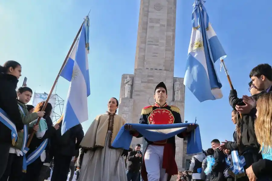 Acto por el Día de la Bandera en Rosario