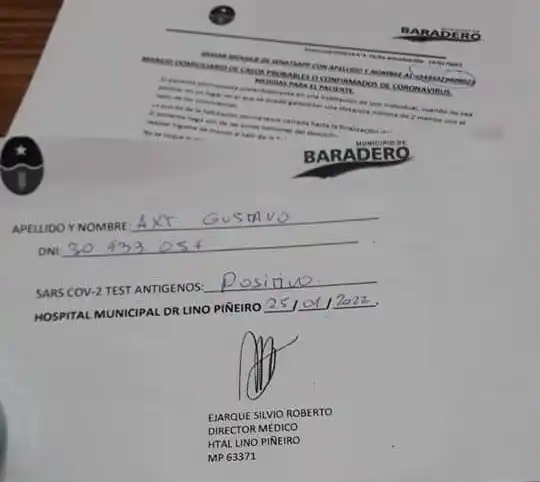 Baradero: Se hisopó tres veces en un día y tuvo dos resultados diferentes