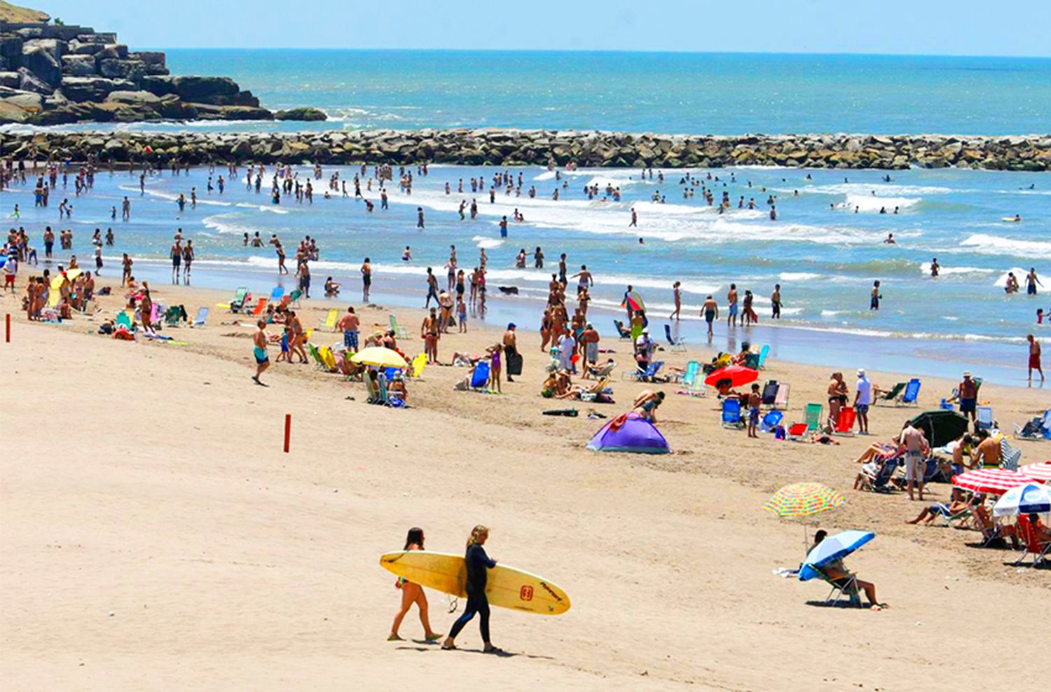 Febrero se despide en la playa