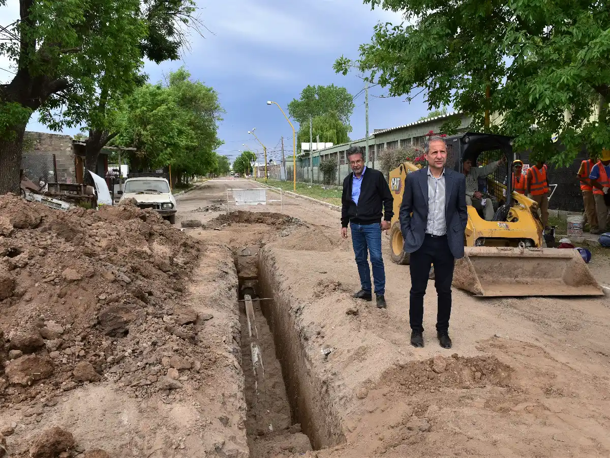 A principios de 2023 terminarán obra de cloacas en  La Milka, San Cayetano, Savio y Maipú    