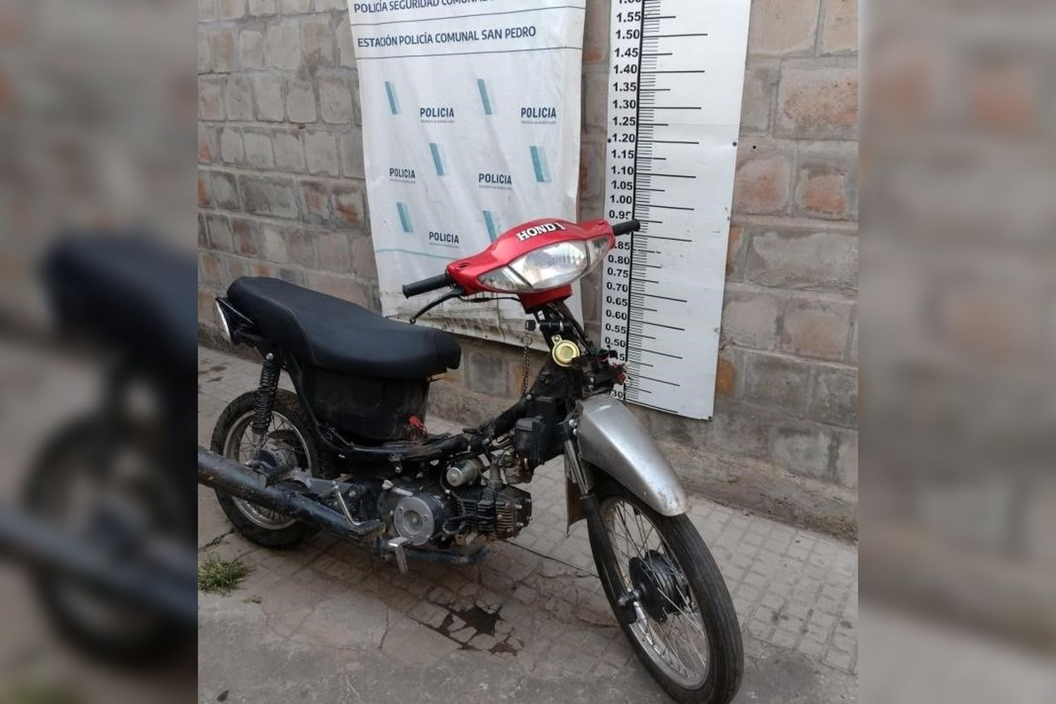 La moto fue robada en junio de 2015.