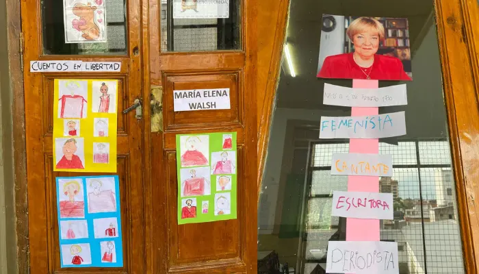 Alumnos de la primaria N° 1 homenajearon a María Elena Walsh
