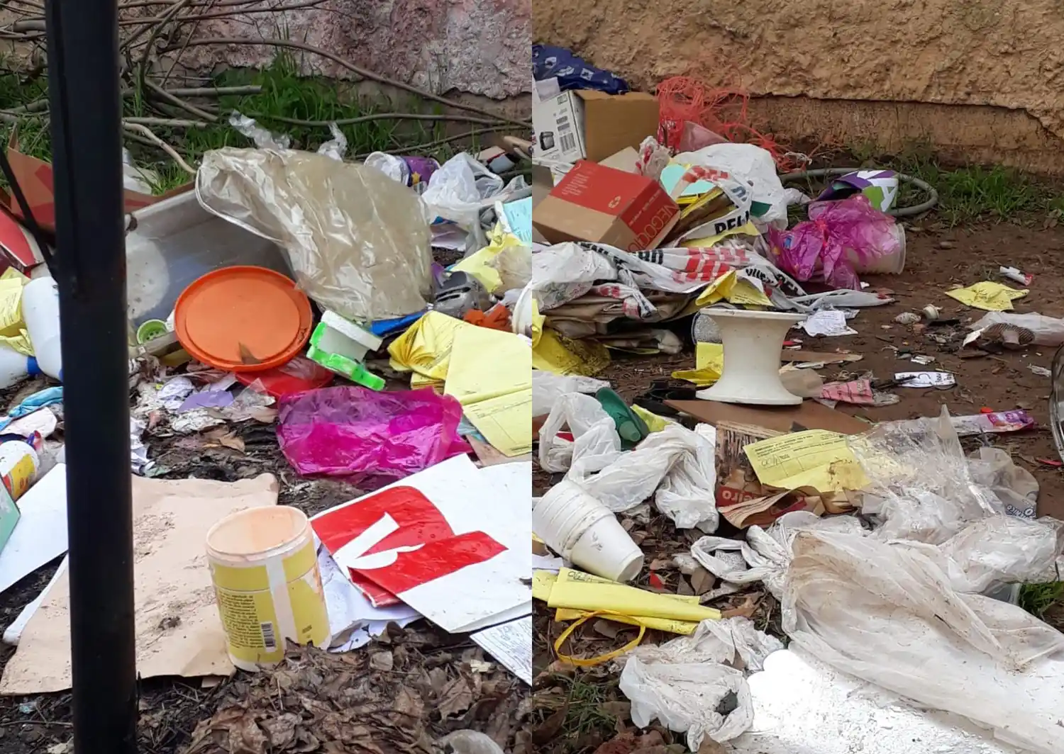 Basura en la vereda