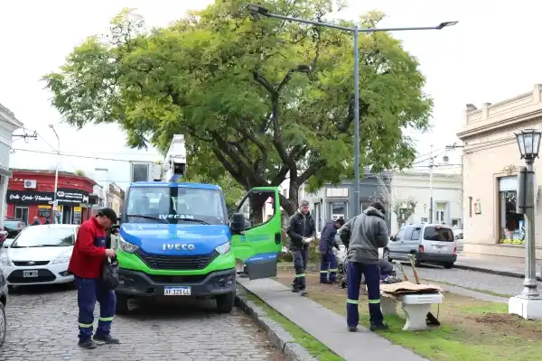 Llevan adelante la renovación y ampliación de las luminarias de los bulevares céntricos