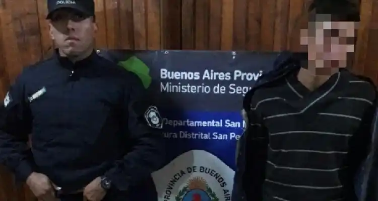 Joven delincuente robó en una casa y fue detenido a dos cuadras de la comisaría
