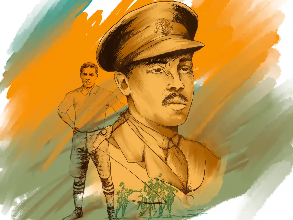 El primer mediocampista y teniente de color 