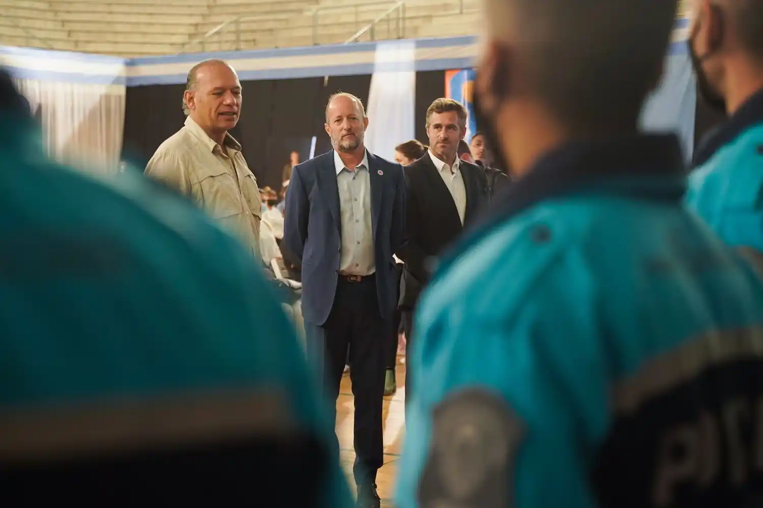 En Pilar, Insaurralde, Berni y Achával participaron de la inscripción de aspirantes a la Policía Bonaerense