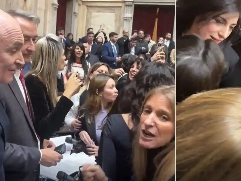 Con una escandalosa escena, se levantó la sesión de Diputados